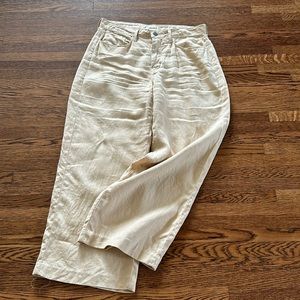 L’Agence Danica Wide Leg Linen Trouser